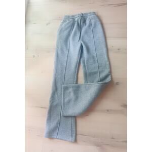 Womens Sweatpants Size Small Grey High Waist Flared fit pockets